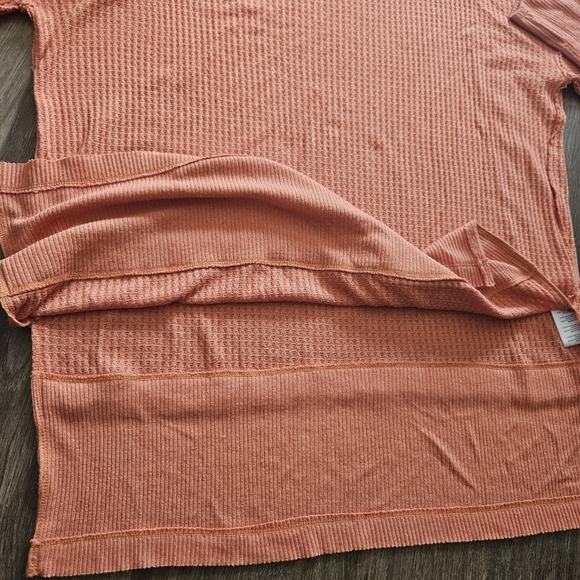 Free People North Shore Tunic Womens Top Sz M Oversize Waffle Knit Comfort - Picture 9 of 15